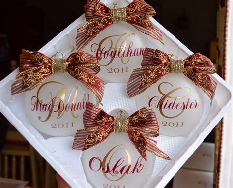 Add elegance, sparkle and shine to your christmas tree this year with unique silver and metal christmas ornaments. Cher's Signs by Design: Personalized Ornaments | Christmas ...