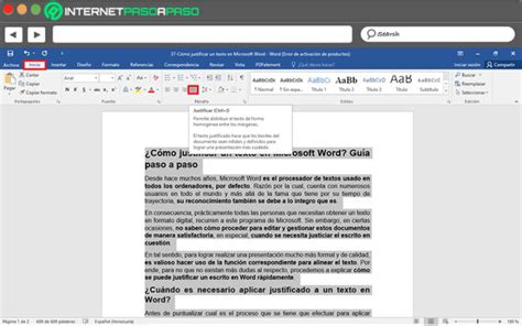How To Justify A Text In Microsoft Word Correctly Step By Step Guide