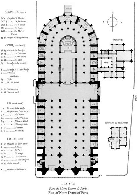 Plan De Notre Dame De Paris Bubble Diagram Architecture Cathedral