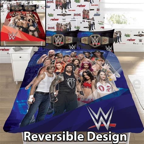 John cena has said himself that people like his boyish good looks, and it's apparent that. Wwe Wrestling Face V Heel Double Duvet Cover Set 2 In 1 ...