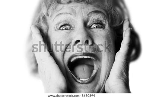 Closeup Senior Woman Her Mouth Open Stock Photo 8680894 Shutterstock