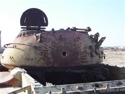 The other shoots from m1 abrams. Tanks destroyed by depleted uranium in the '91 Gulf War ...