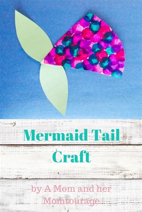 Mermaid Tail Craft Arts And Crafts For Teens Kids Crafts Toddlers