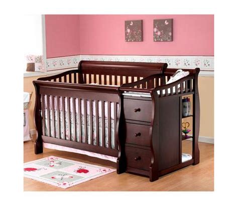 4 In 1 Convertible Crib And Changing Table Combo Crib And Changing