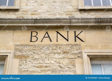 Bank Sign On Building Stock Image Image Of Sign Building 191292309