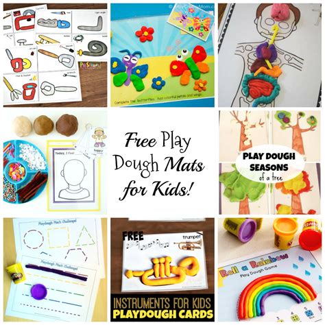 Free Printable Play Dough Mats For Kids The Preschool Toolbox Blog