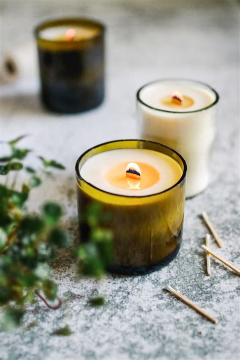 How To Make Wine Bottle Candles Hello Nest In 2020 Reuse Wine