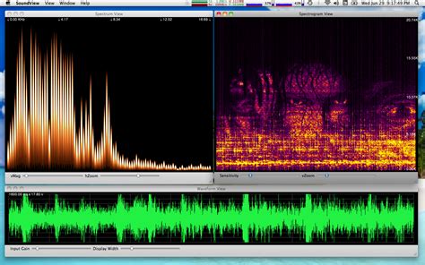 Sound View Spectrogram Generation On Mac Os X Rare Works Llc