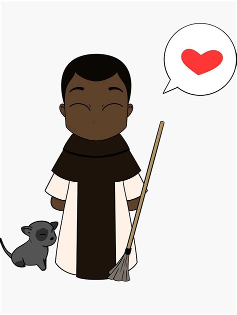 Also, that is the default size for merch by amazon designs so it makes my work. "St. Martin De Porres with Heart" Sticker by ...