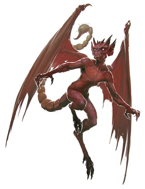 Devil Imp From The Fifth Edition Dandd Monster Manual Art By Slawomir