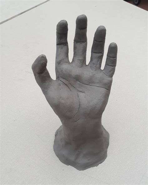 Snap Kimerülés Megöl Clay Hand Sculpture Találkozás Kiemelkedő Ruházat