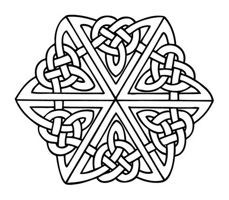 Free Coloring Pages Mandalas Celtic Celtic Mandala Coloring Page