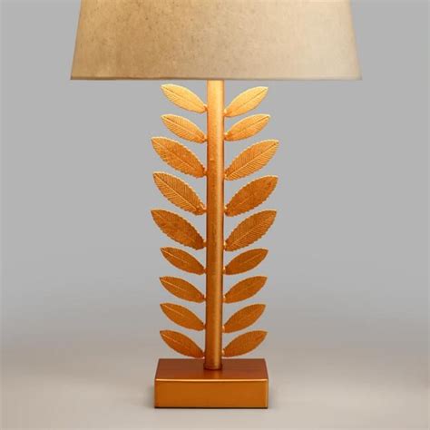 Gold Leaf Accent Lamp Base V1 Gold Lamp Base Lamp Gold Floor Lamp