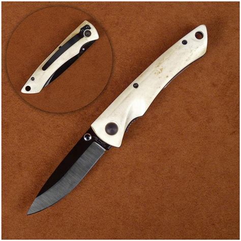 Stone River Gear Ceramic Folding Knife With Genuine Stag Handle