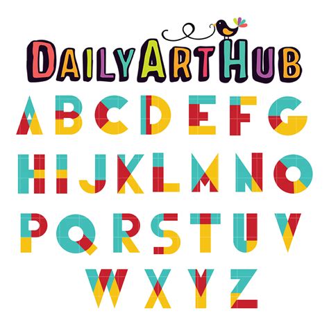 Alphabet Clip Art Set Daily Art Hub Graphics Alphabets Svg Kulturaupice