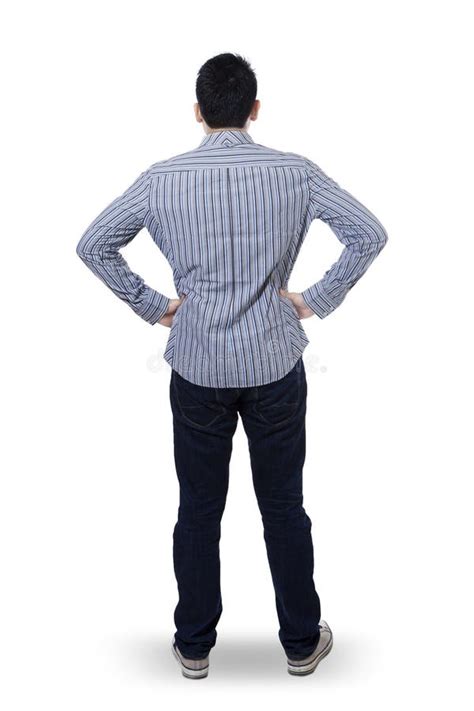Backside View Of Young Man Stock Image Image Of Masculine 34089869