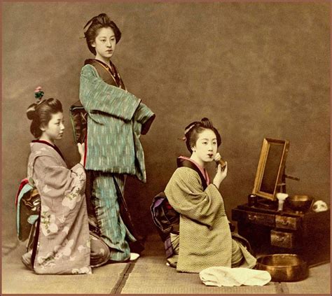 昔の日本の芸者の貴重なカラー写真 15枚 cn