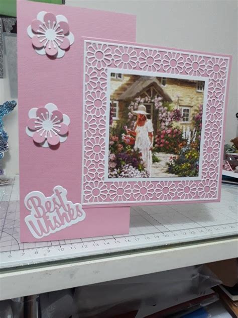 Best Wishes Card Made Using Paper Boutique Dies And An Image From A