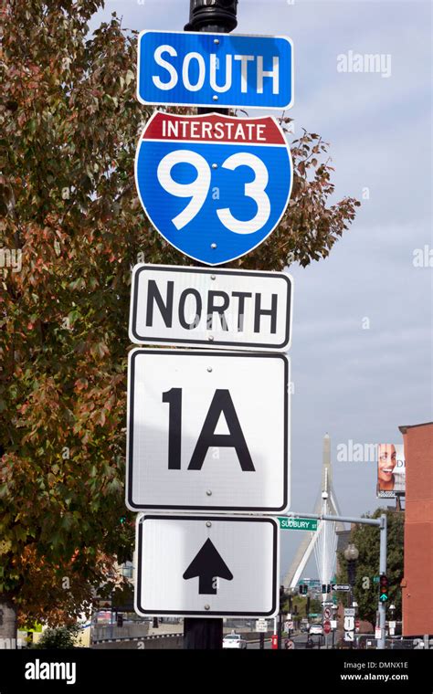 North Interstate 93 Sign Hi Res Stock Photography And Images Alamy