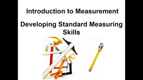Introduction To Standard Measurement Lesson Youtube