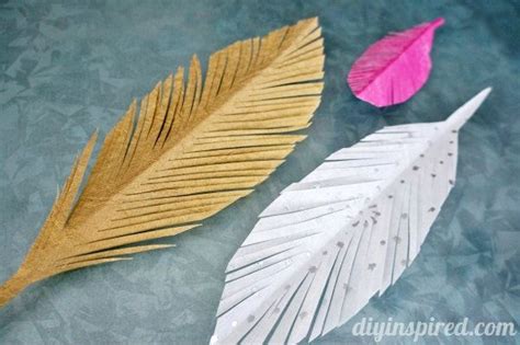 Tips On How To Make Paper Feathers Diy Inspired Paper Feathers