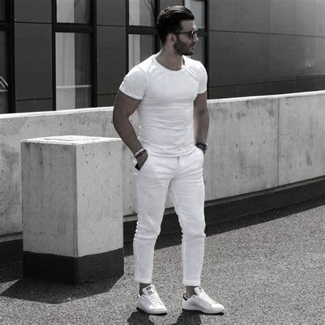 White shirts for men are like an lbd to women! 40 All White Outfits For Men - Cool Clean Stylish Looks