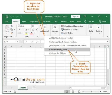 How To Add A Custom Ribbon In Excel Printable Templates