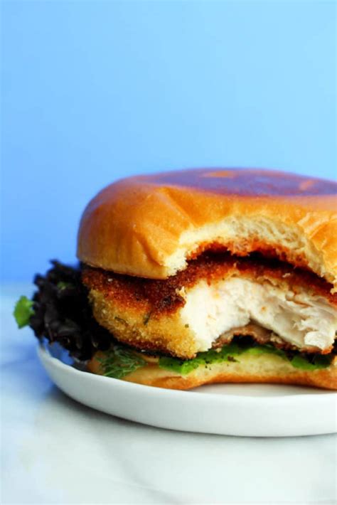 The flavor, with garlic, parmesan, and a wine sauce, take it beyond the average schnitzel recipe. Chicken Schnitzel Sandwich - #foodbyjonister