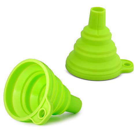 Home Ec Kitchen Funnel 2 Pack Collapsible Funnel For