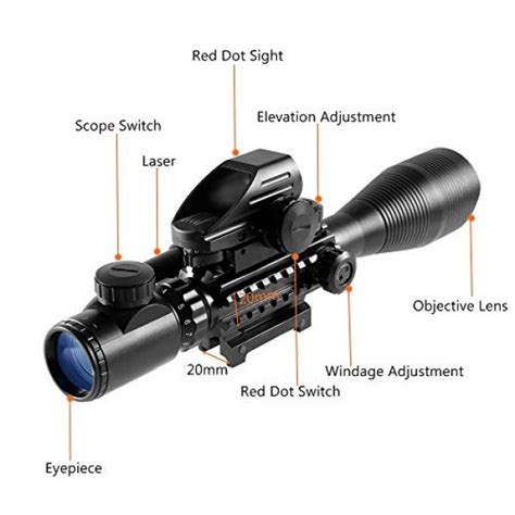 Himifoy 4 12x50 Eg Tactical Rifle Scope Dual Illuminated Optics