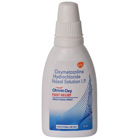 Otrivin Oxy Fast Relief Adult Nasal Spray Uses Benefits Price