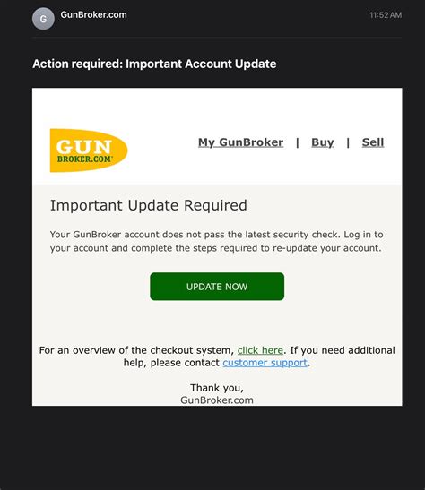 Warning - Scam gun broker email | SIG Talk