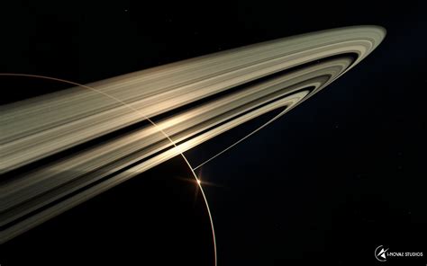 Saturn Illustration Space Spaceship Planet Rings Hd Wallpaper