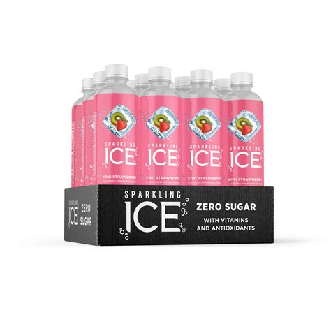 Sparkling Ice Naturally Flavored Sparkling Water Kiwi Strawberry 17
