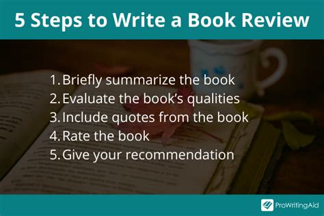 How To Write A Book Review In 5 Steps