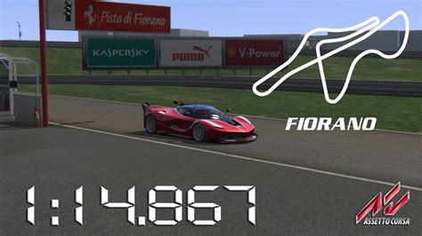 Assetto Corsa 2015 Ferrari FXX K Pista Di Fiorano 1 14 867 YouTube