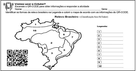 Atividade Classifica O Do Relevo Brasileiro Qr Code Nerdprofessor