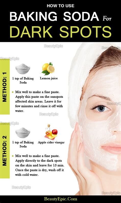 How To Use Baking Soda For Dark Spots Dark Spots On Skin Skin Care