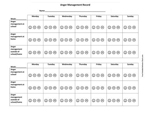 Free Printable Behavior Management Behavior Chart Printable Templates