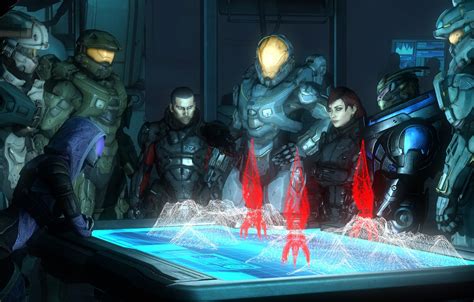Photo Wallpaper Mass Effect Shepard Halo Reaper 1332x850 Wallpaper