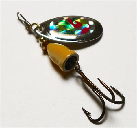 45 Gram Spin Vibrating Lure Yellow Red Green Iridescent For 2