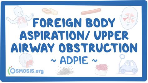 Foreign Body Aspiration Upper Airway Obstruction Nursing Process