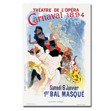 Trademark Fine Art 16x24 Inches Jules Cheret Theatre De Lopera 1894