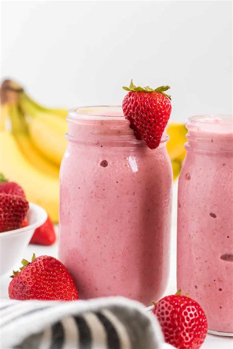 Strawberry Banana Smoothie Recipe NUTRITION LINE