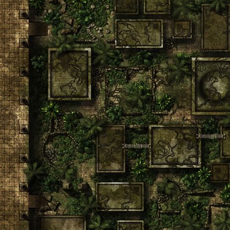 Tomb Of Annihilation The Lost City Of Omu Random Encounter Map Battlemaps Dungeon Tiles