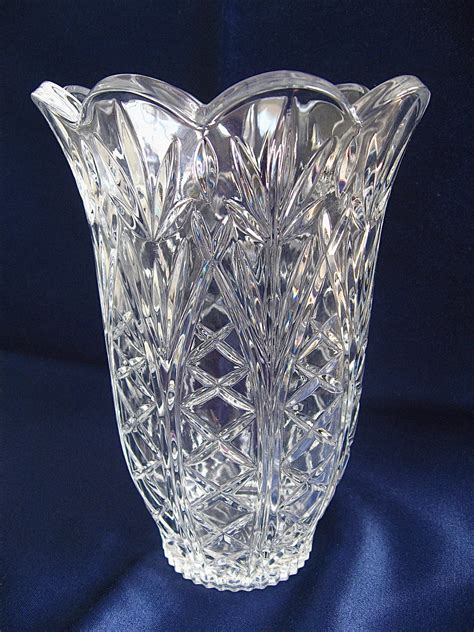 Cut Crystal Vintage Flower Vase