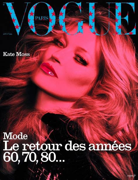 Supermodel Kate Moss Is The Cover Girl Of Vogue Paris August 2019 Issue Kate Moss Vogue Paris