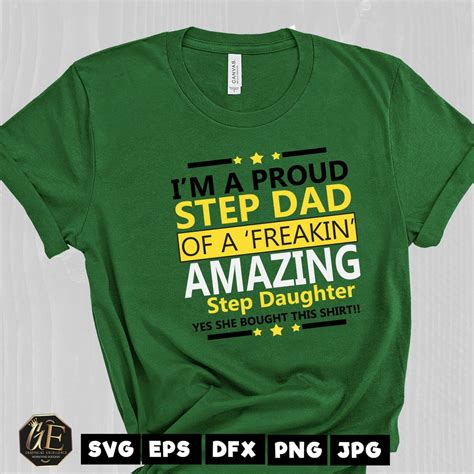 i m a proud step dad fathers day clipart etsy
