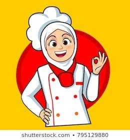 Download this premium vector about woman muslim chef, and discover more than 12 million professional graphic resources on freepik. Fantastis 30 Gambar Kartun Koki Hijab in 2020