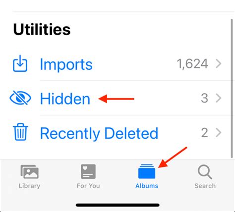 How To Hide The Hidden Photos Album On Iphone And Ipad